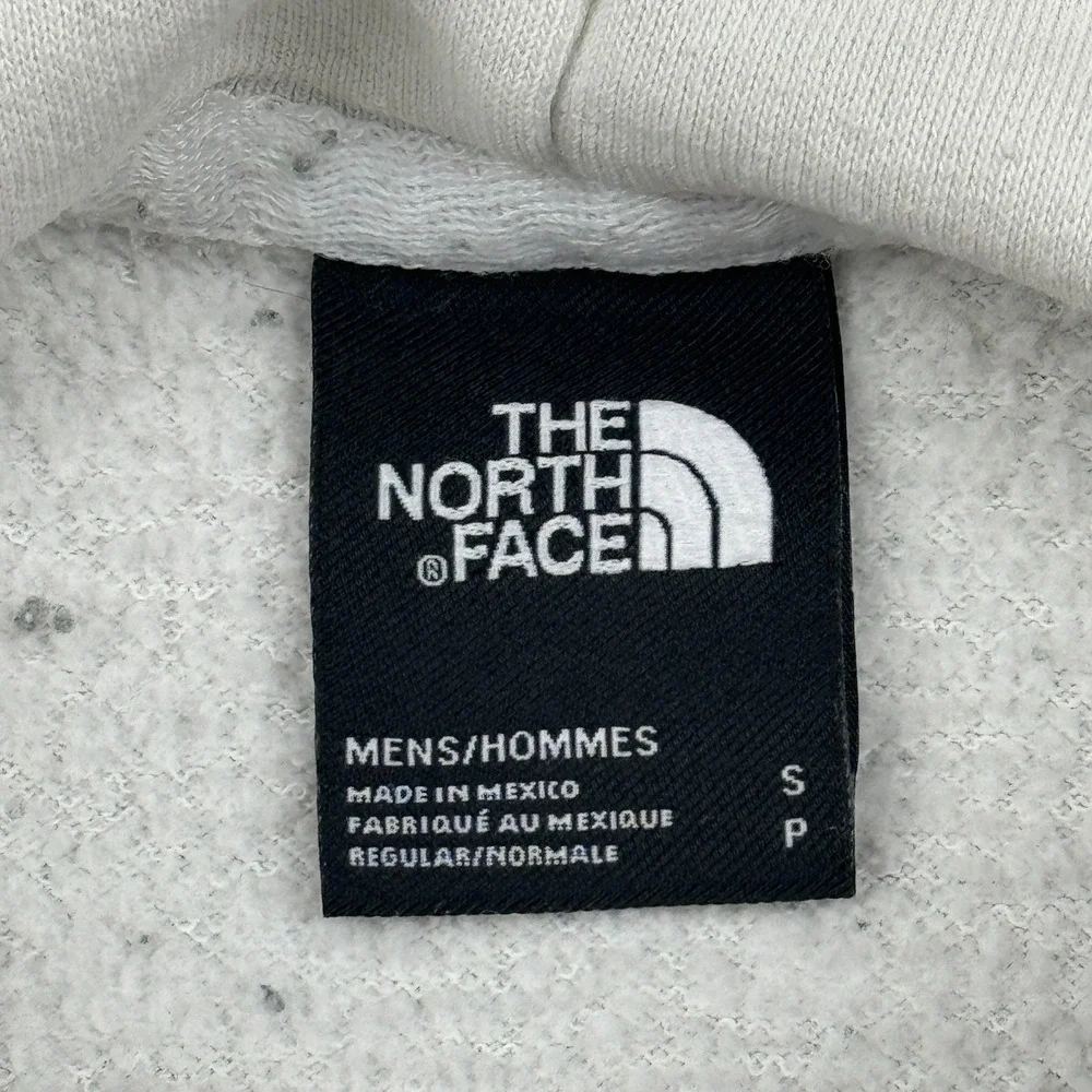 The North Face Sweater Mens Small White Half Dome Pullover Hoodie Graphic Logo‎
